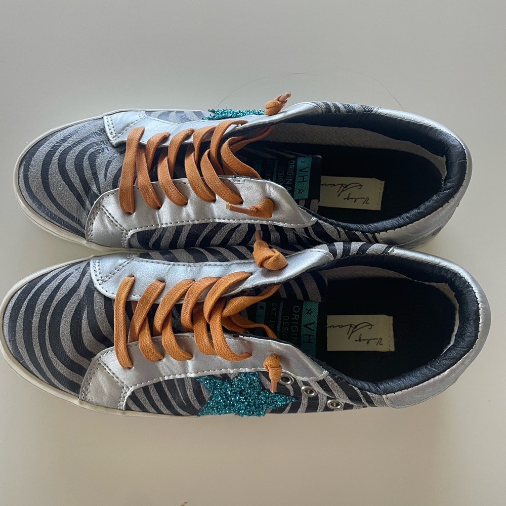 Vintage Havana Zebra Print Sneakers